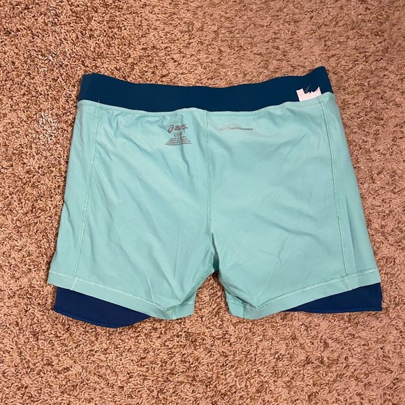 Asics Women's Tennis Skirt 2 N 1 Green - Picture 7 of 9